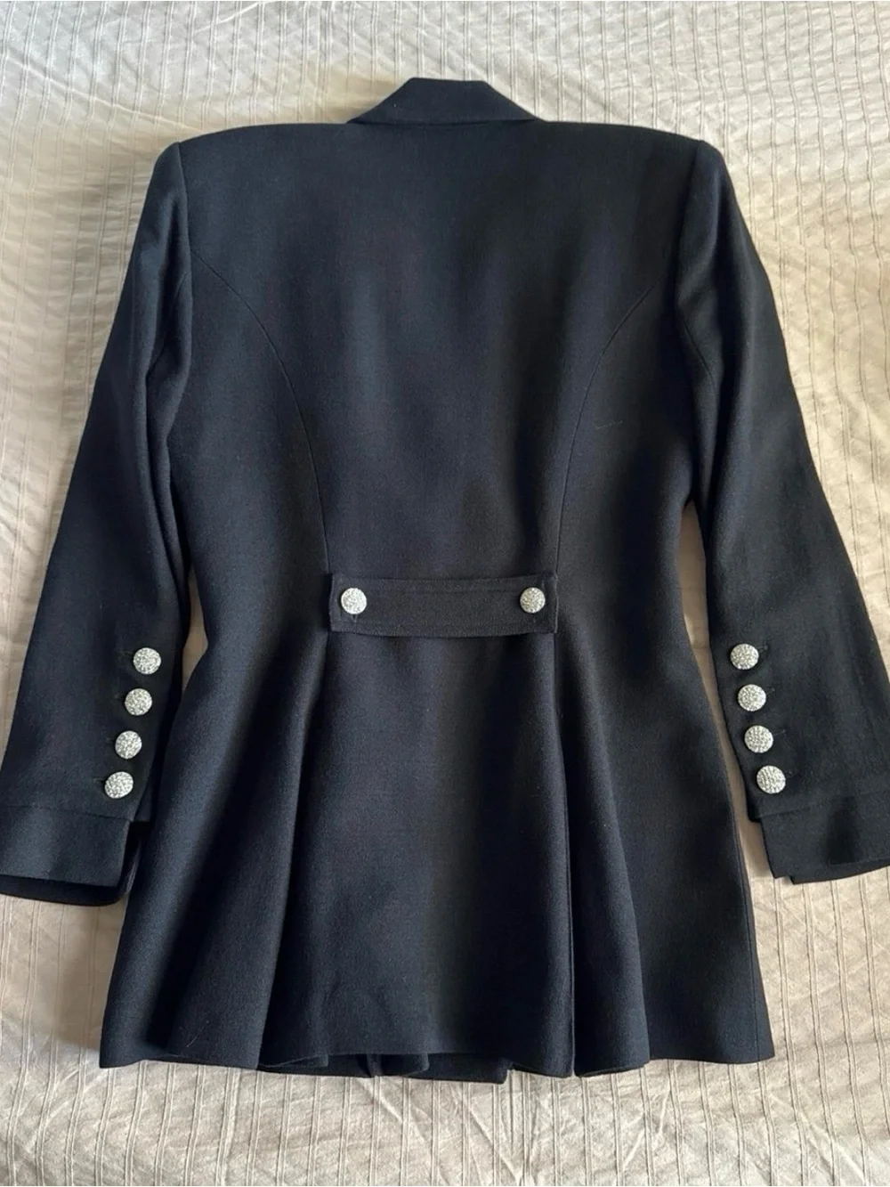 Vintage Criscione Black Fitted Blazer